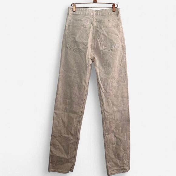 Djerf Avenue Cream Straight Leg Jeans Scandi Minimalist Capsule – Sz 29 - Picture 4 of 8